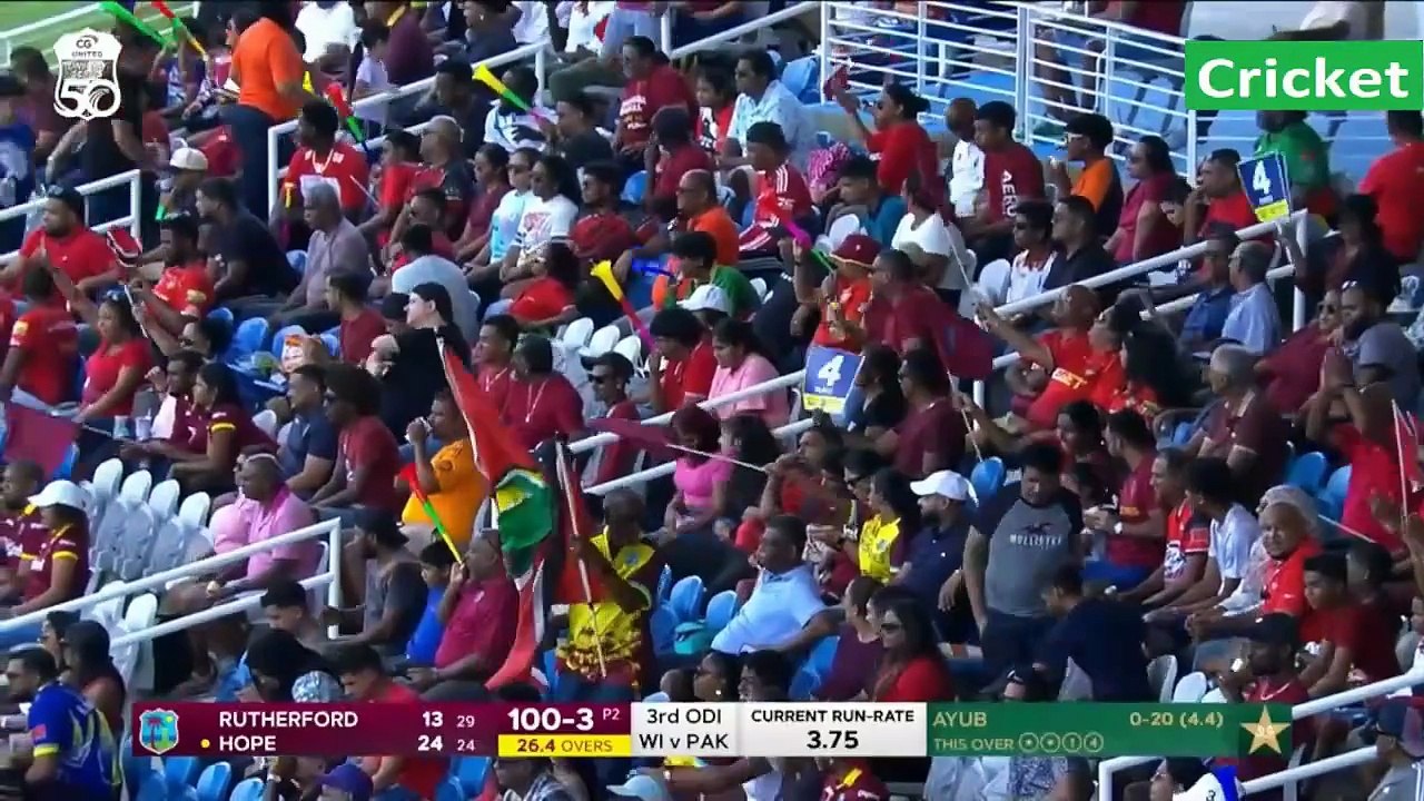 West Indies vs Pakistan 3rd ODI Highlights 2025