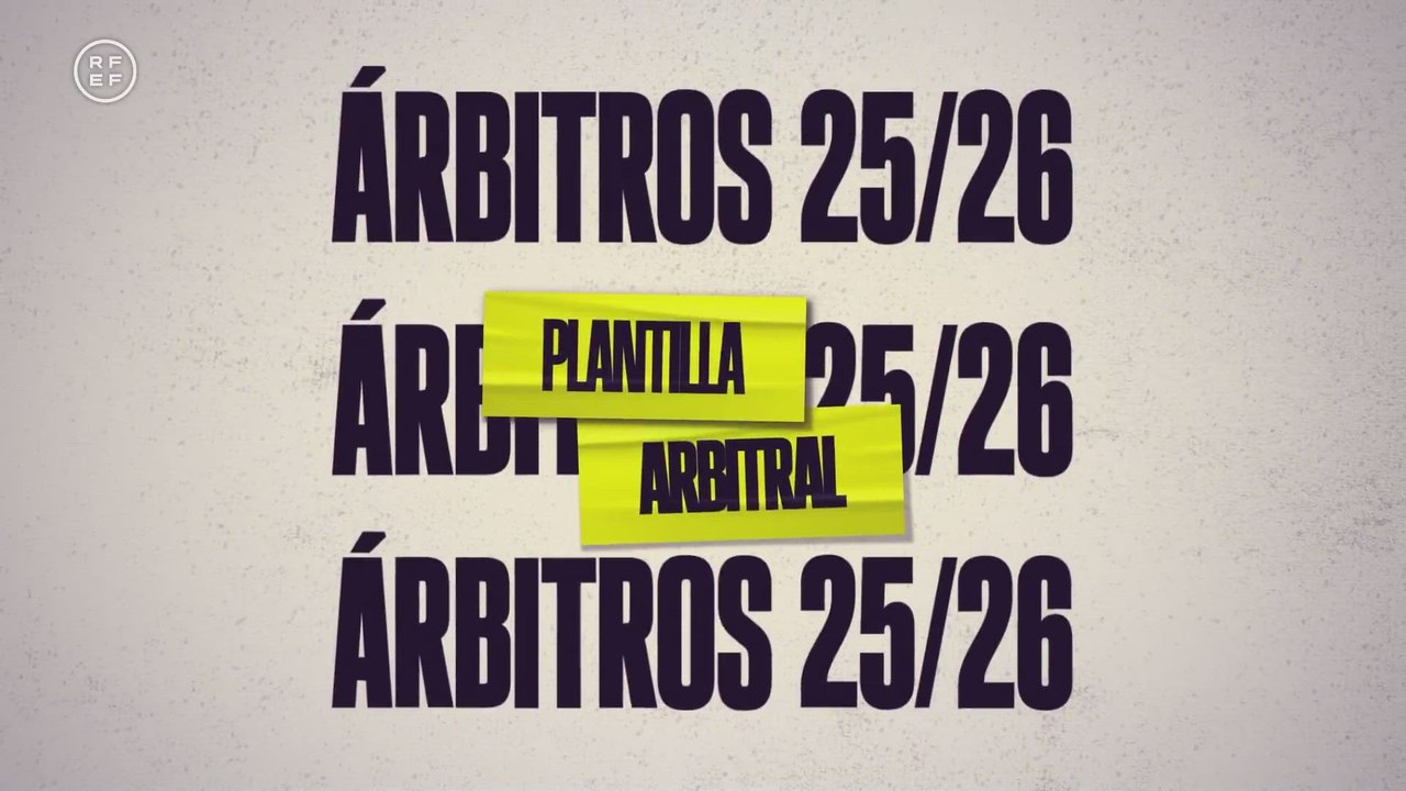 Plantilla arbitral 2025/26