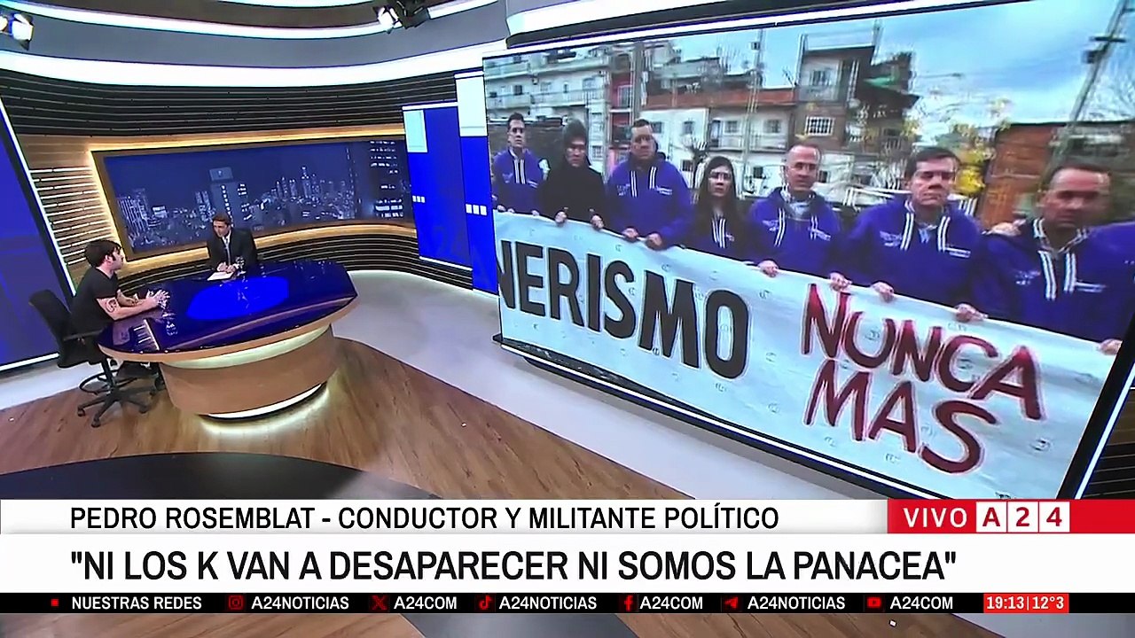 Pedro Rosemblat con Eduardo Feinmann