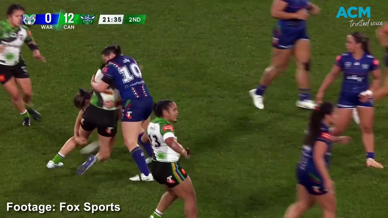 Two Warriors sent off in Raiders win