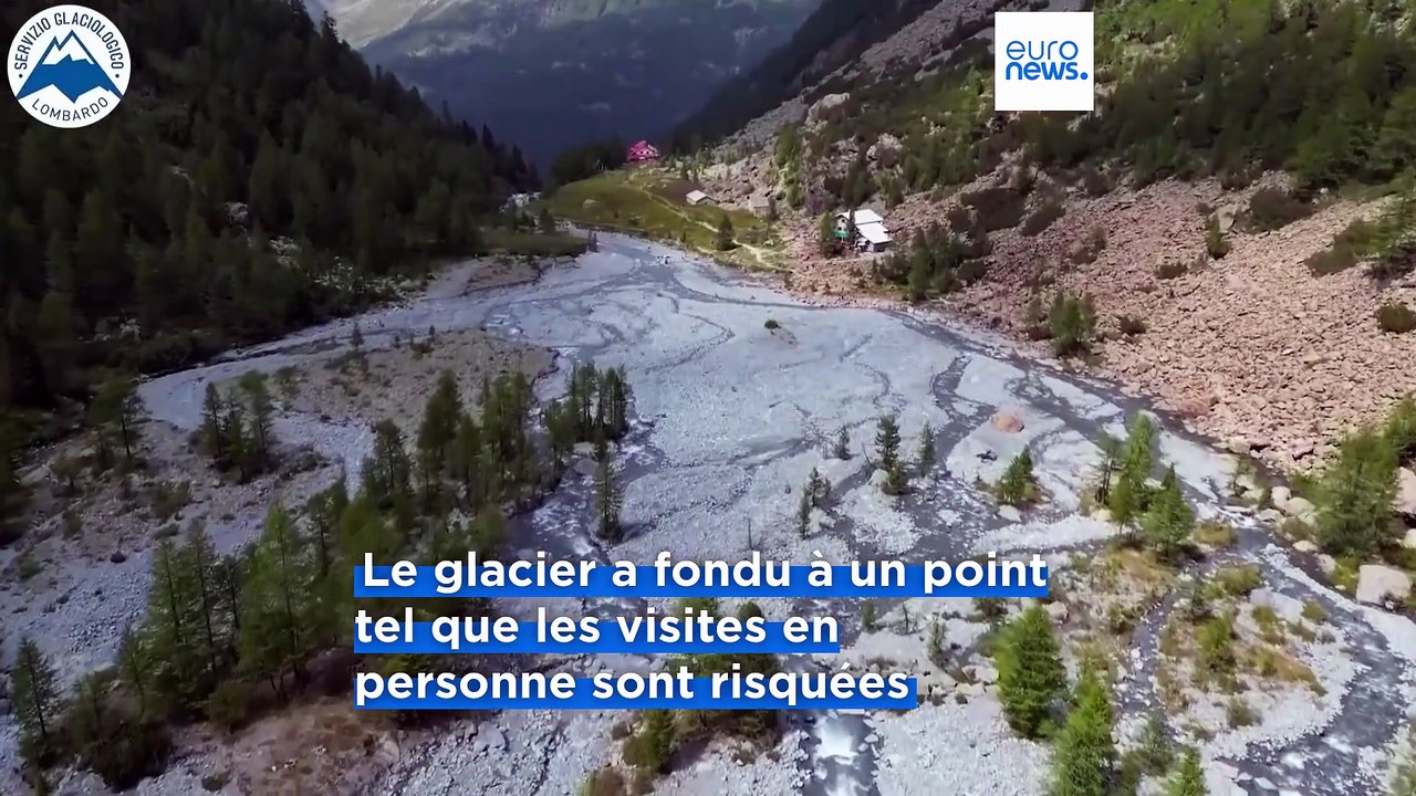 Le glacier italien Ventina fond tellement vite que les géologues ne peuvent plus le surveiller qu'à distance