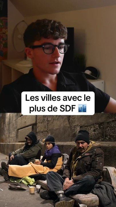 Les villes avec le plus de SDF 🏙️ #sdf #ville #villes #classement