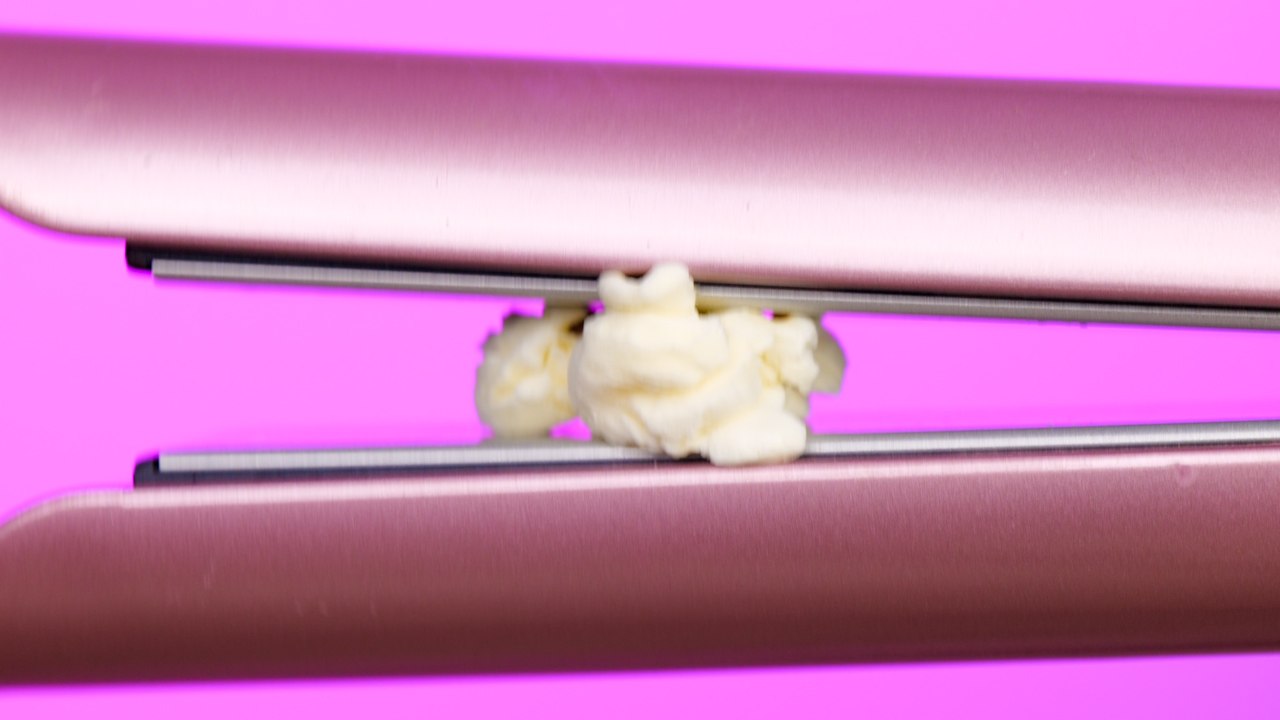 When Hair Tools Become Kitchen Tools 😂🍿