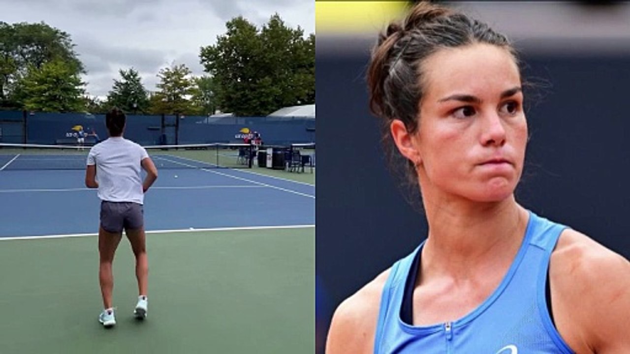US Open 2025 - Caroline Garcia s'entraîne avec Loïs Boisson avant son dernier US Open