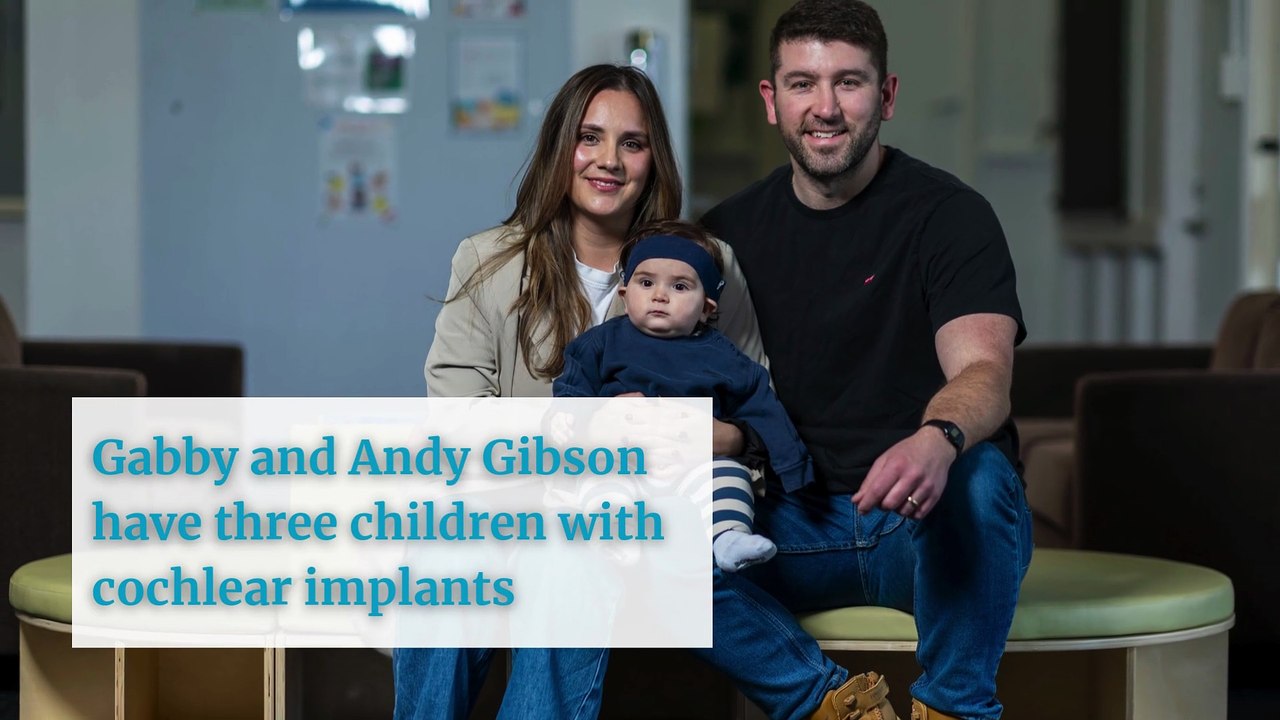 Watch: baby "hears" for the first time