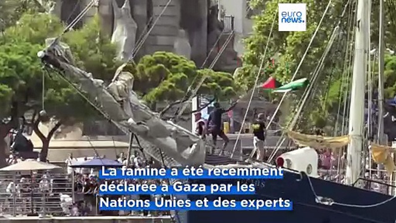 Une flottille internationale quitte Barcelone pour soutenir Gaza, Greta Thunberg à bord