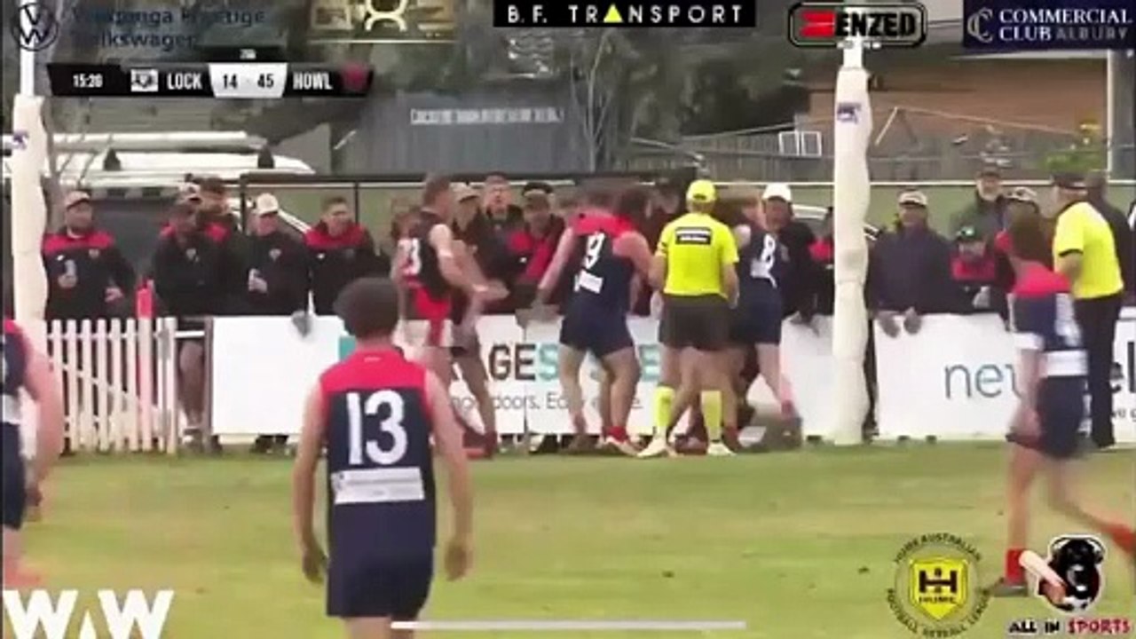 Lockhart player punches spectator
