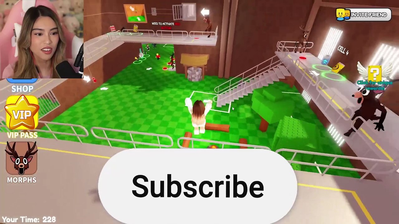 WE ESCAPED 99 NIGHTS IN THE FOREST PRISON RUN IN ROBLOX (OBBY)