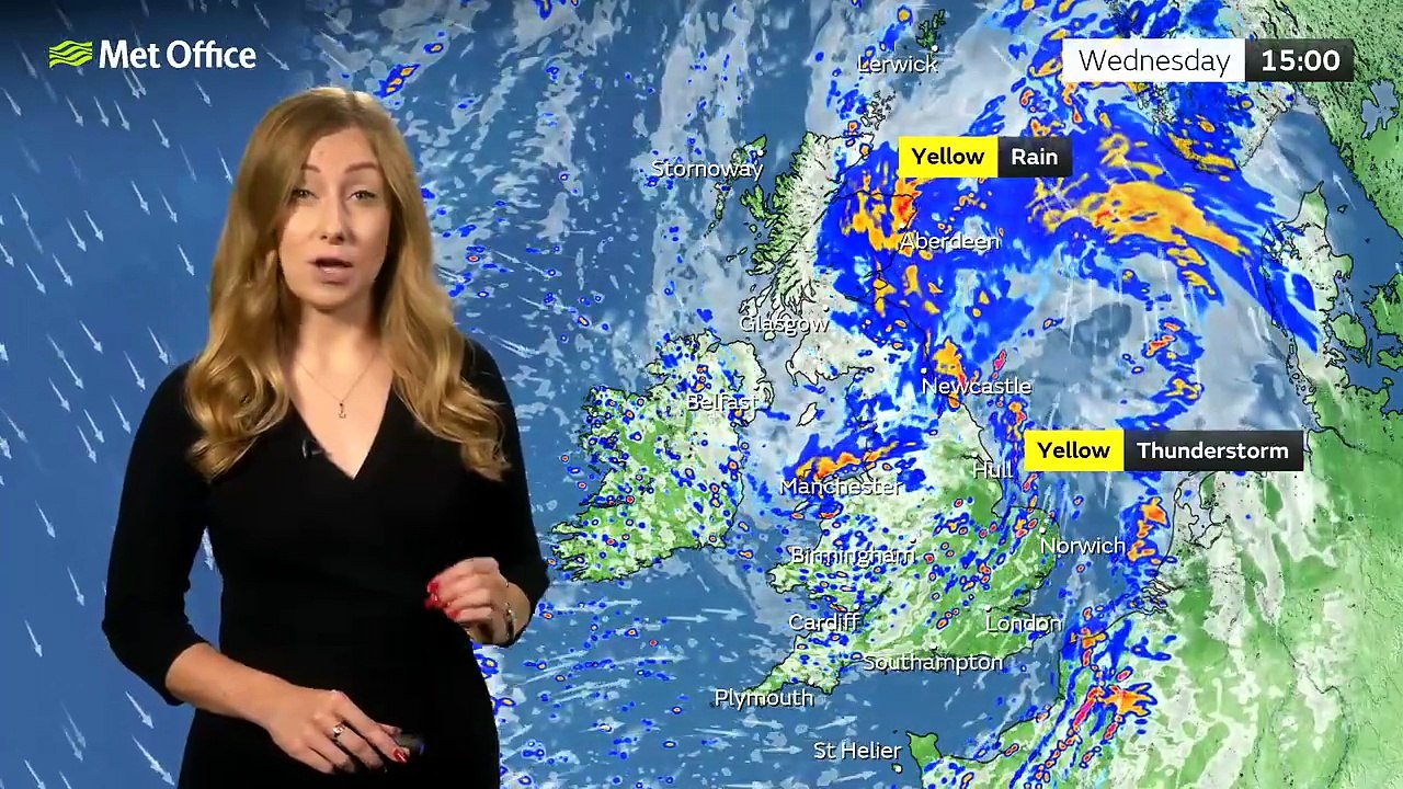 Met Office Wednesday Afternoon Weather Forecast