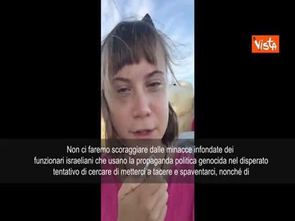 Global Flotilla, Greta Thunberg: Minacce della propaganda genocida israeliana non ci fermeranno