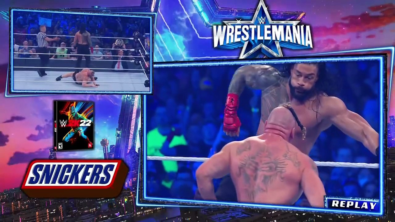 Roman Reigns vs Brock Lesnar | WrestleMania 38 Sunday - Full Match