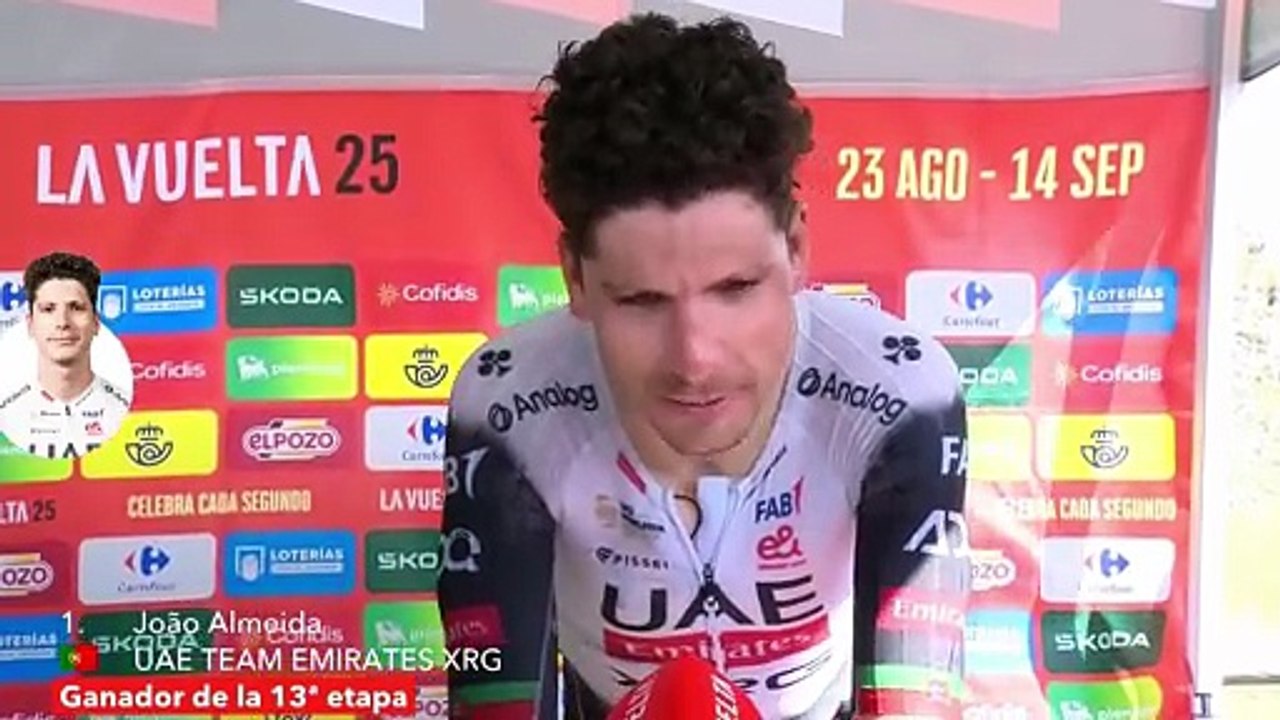 La Vuelta 2025 - Joao Almeida : "Jonas Vingegaard était toujours dans ma roue, j'attendais son attaque mais..."