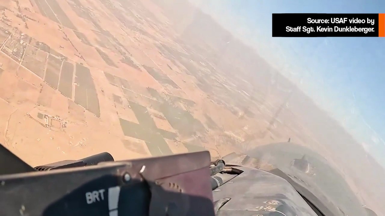 エジプトでの軍事演習中に撮影されたF-16ファイティングファルコンの未公開コックピット映像
