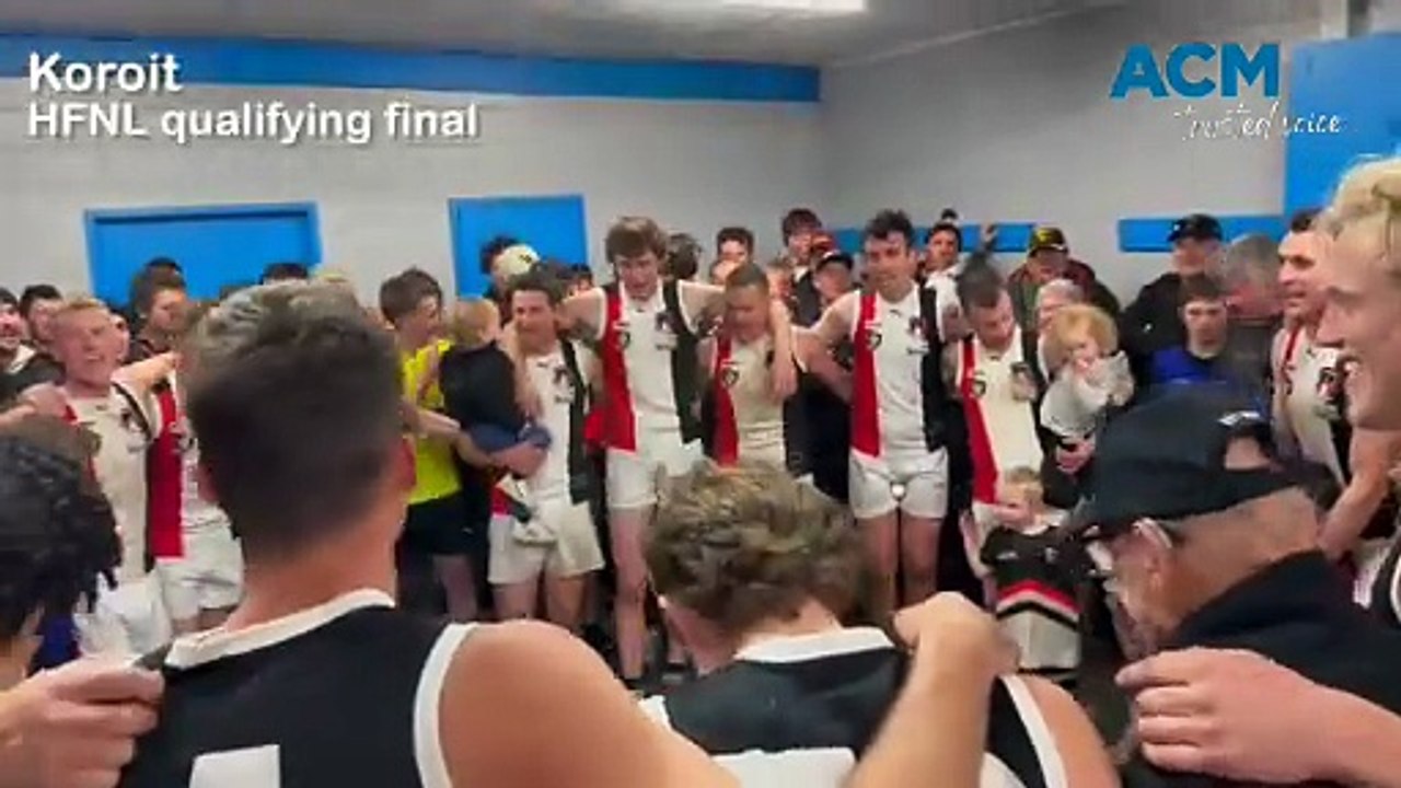 Football: Koroit team song, 2025 HFNL qualifying final