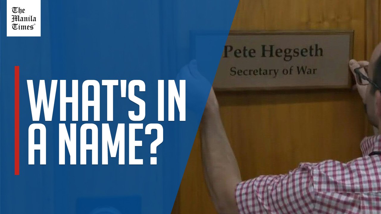 Department of Defense changes its signs to 'Department of War'