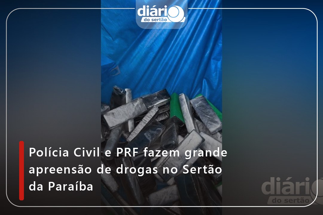 Polícia Civil e PRF fazem grande apreensão de drogas no Sertão da Paraíba