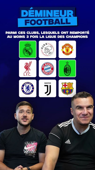 Quels clubs ont remporté 3X LDC ?