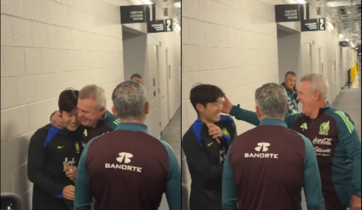 El cariñoso reencuentro entre el 'profe' Aguirre y Kang-In Lee