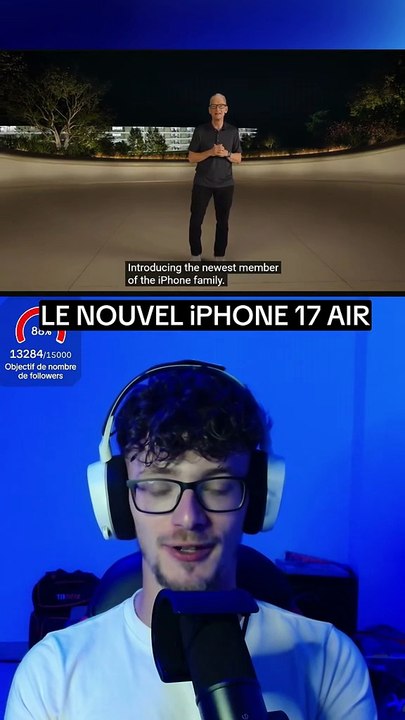 Nouvel iPhone 17 AIR ! (Vidéo exclusive) #iphone #apple #conference #timcook #iphone17air