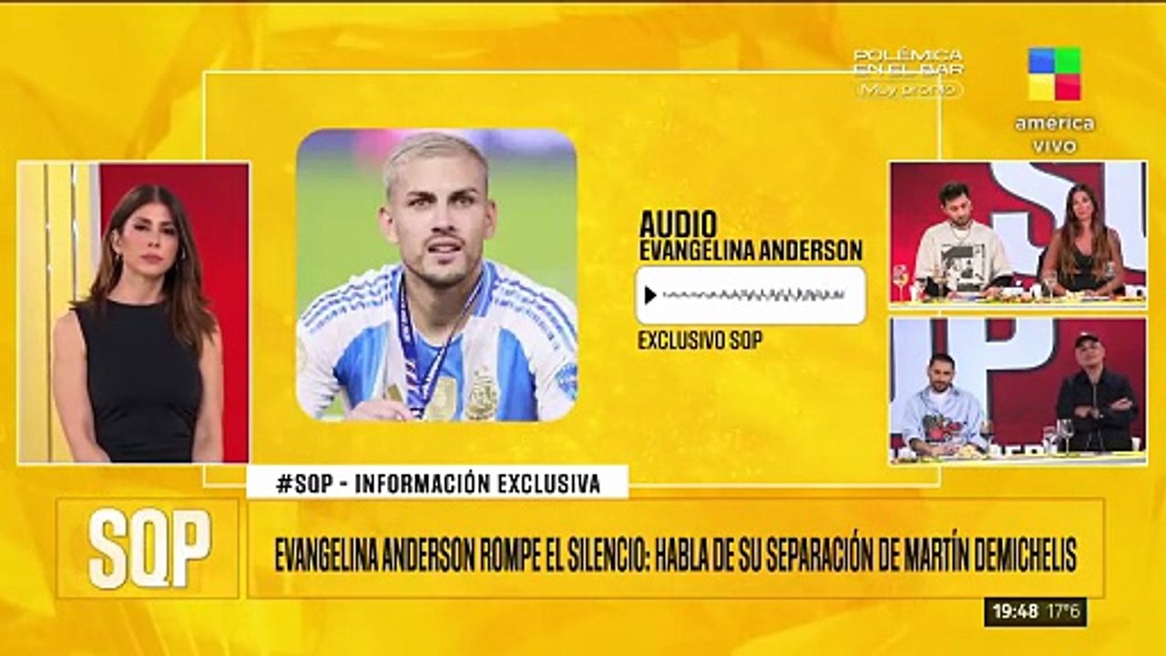 Evangelina Anderson habló de los rumores de romance con Leandro Paredes