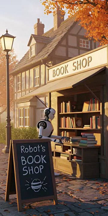 AI Robot Opens a Small Book Shop 🤖📚 | Everyday with AI