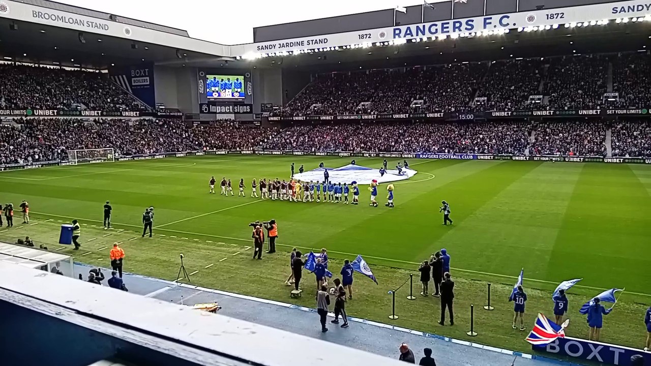 Rangers v Hearts in SPFL Premiership