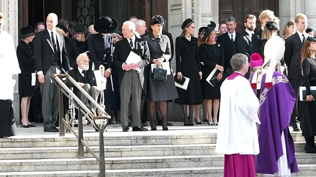King Charles joins Royals for funeral of Duchess of Kent