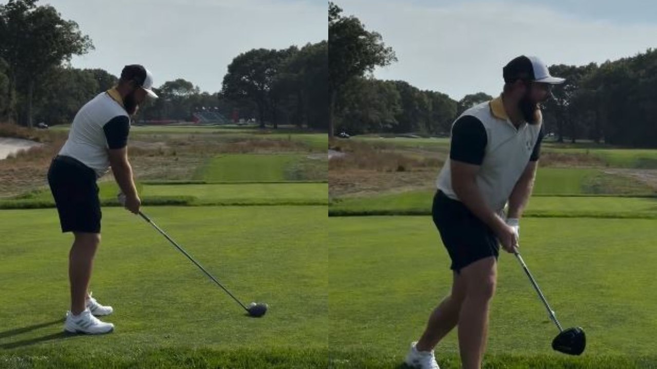 Tyrrell Hatton se parte de risa por un pedo en el escenario de la Ryder Cup