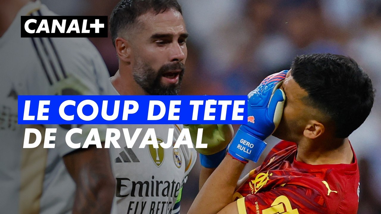 Le coup de tête de Dani Carvajal - Real Madrid / Marseille - Ligue des champions 2025/26 (J1)