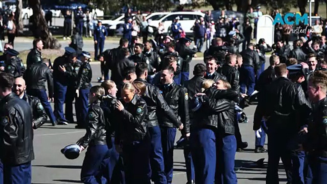 Attestation of Class 366 at Goulburn Police Academy