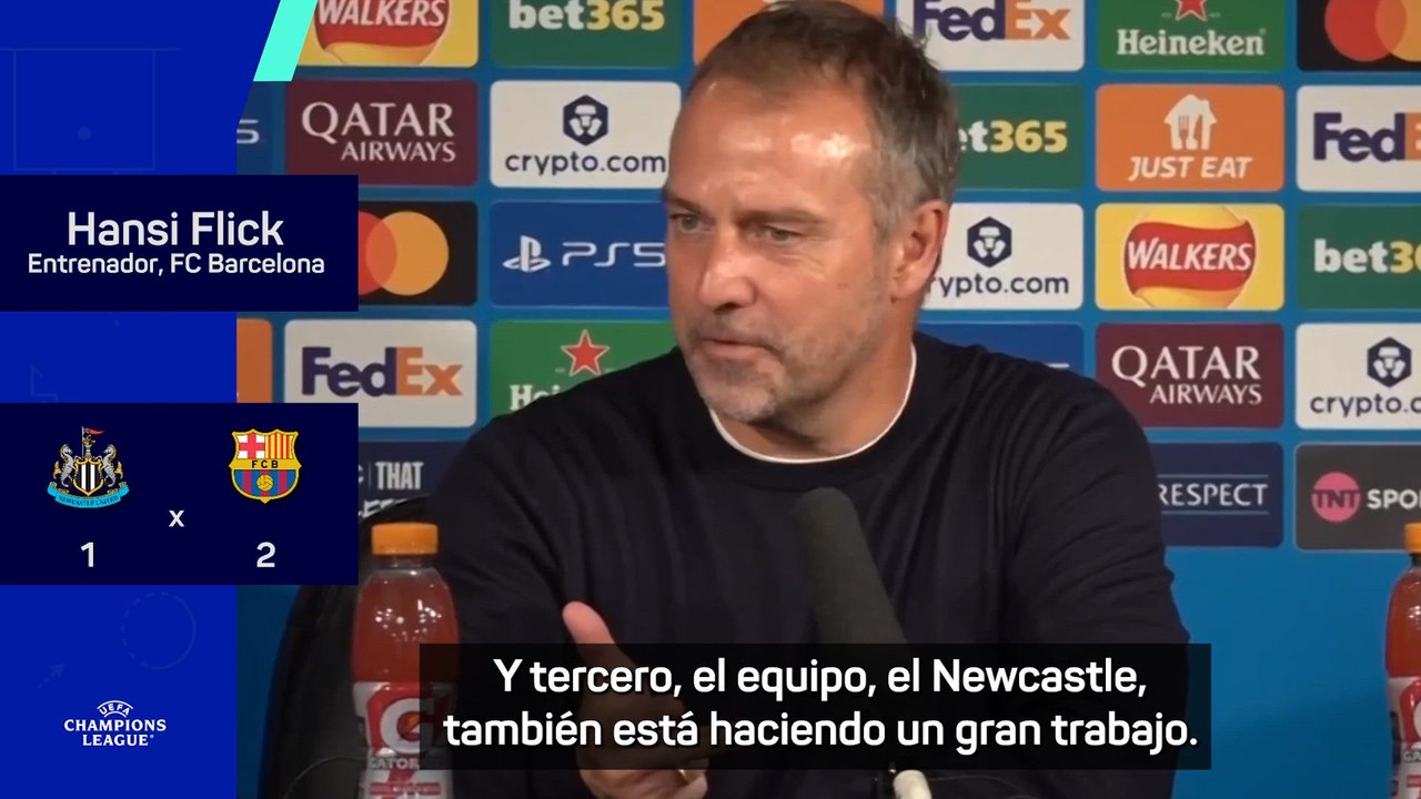RUEDA de PRENSA de HANSI FLICK tras el NEWCASTLE vs BARÇA