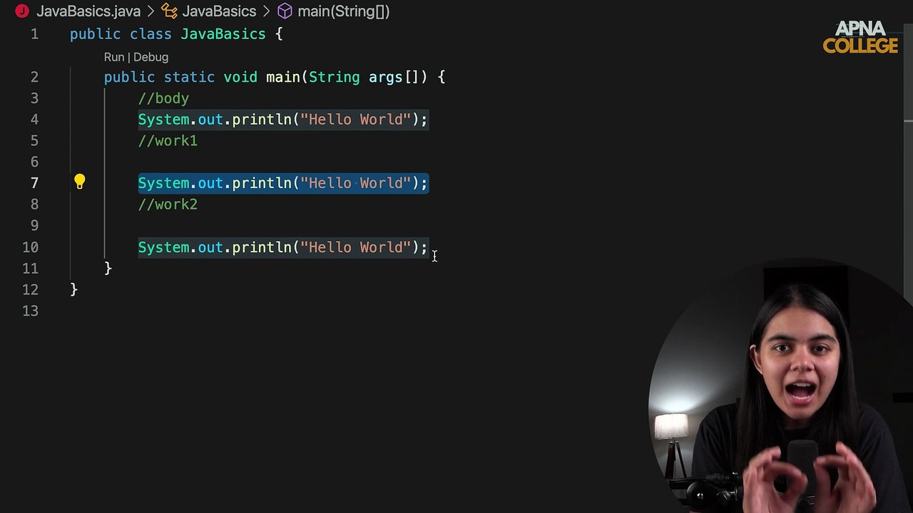 Functions in Java | Syntax & Code Demo | Apna College Alpha 5.0