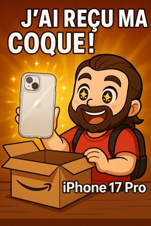 unboxing d’une coque Spigen pour iPhone 17 Pro Max