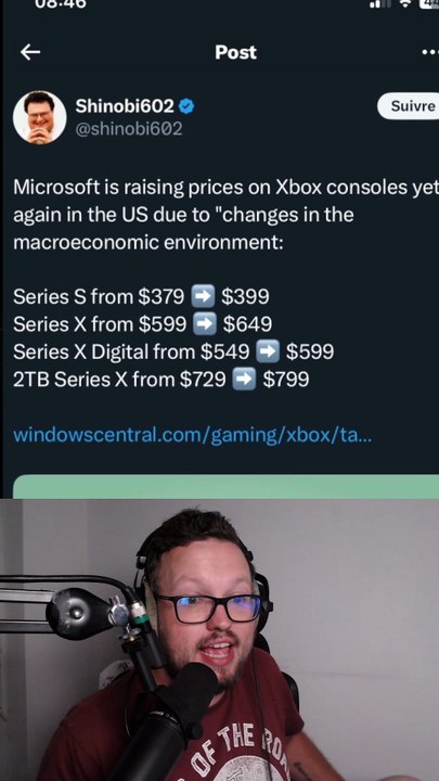 Nouveau tarrif pour le xbox ..