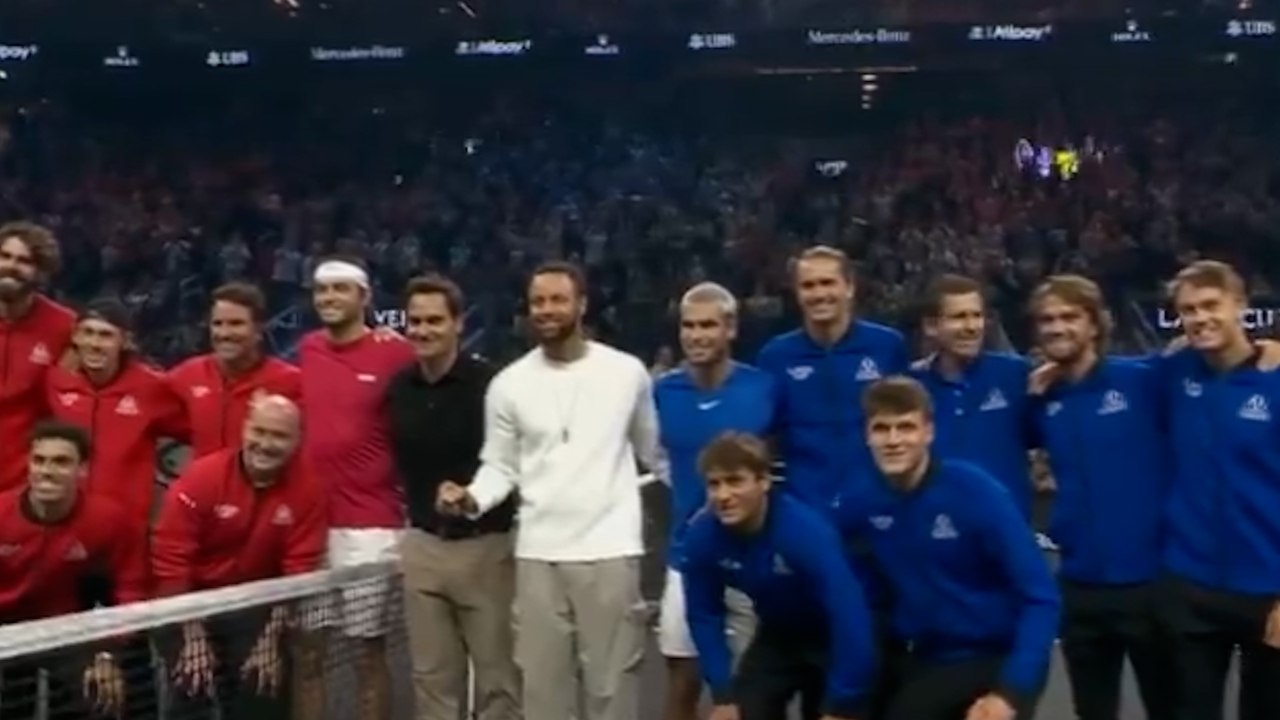 Curry, con Federer en la Laver Cup