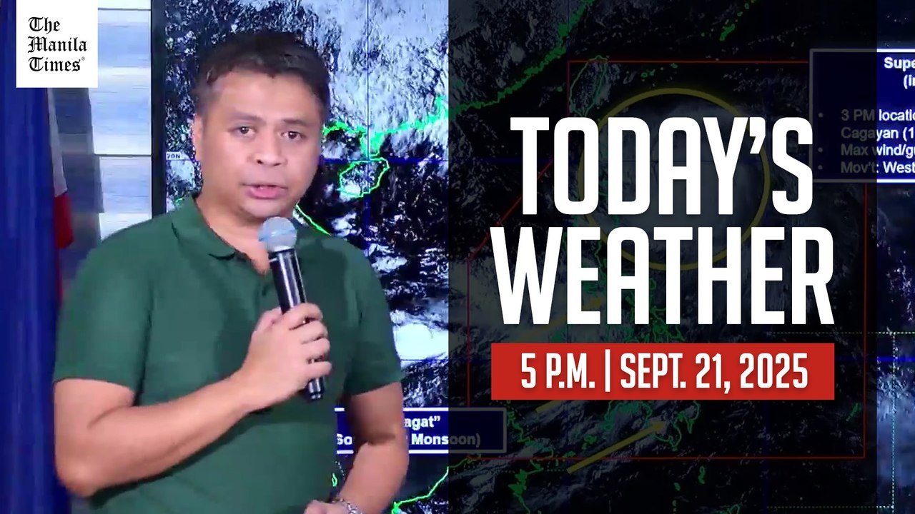 Today's Weather, 5 P.M. | Sept. 21, 2025
