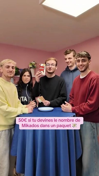 50$ si tu devines le nombre de Mikado 🍫