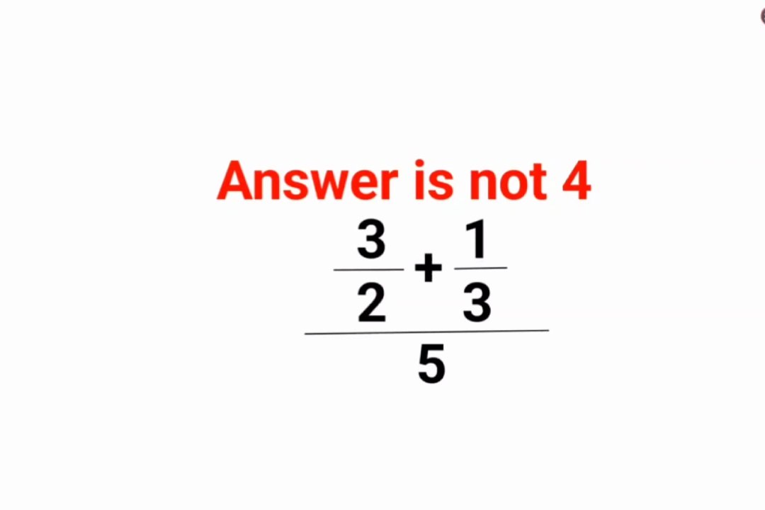 (3/2+1/3)/5 Answer is not 4. Many failed! Can you?   #fastandeasymaths #brainteaser #math #logicalstation #mathproblem  #math #trending #explore #add #fractions
