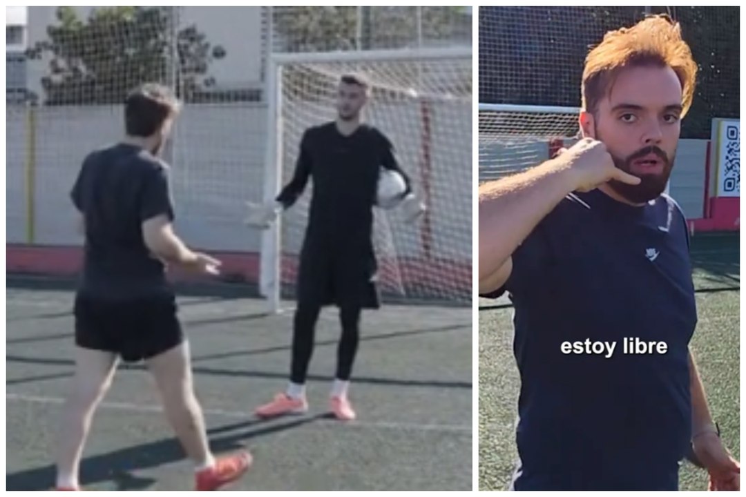 Ibai Llanos vs Joan García en una tanda de penaltis