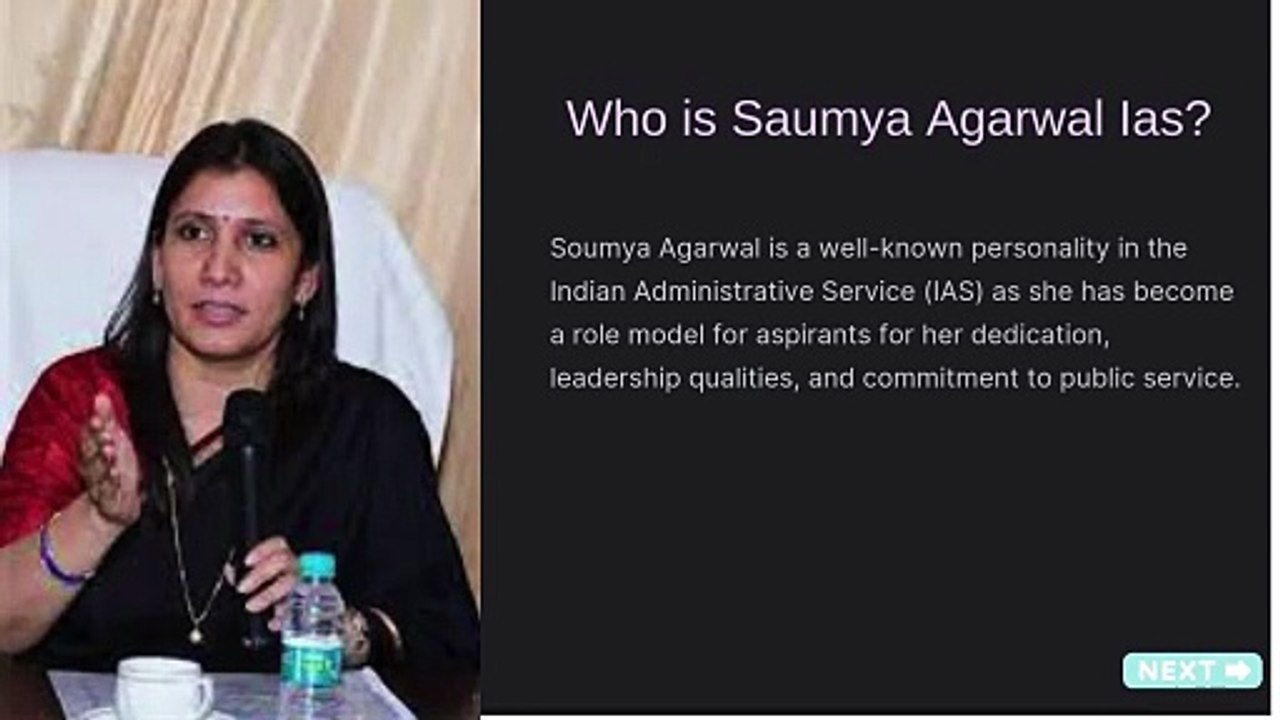 Who is Saumya Agarwal IAS? and What is her husband Name?