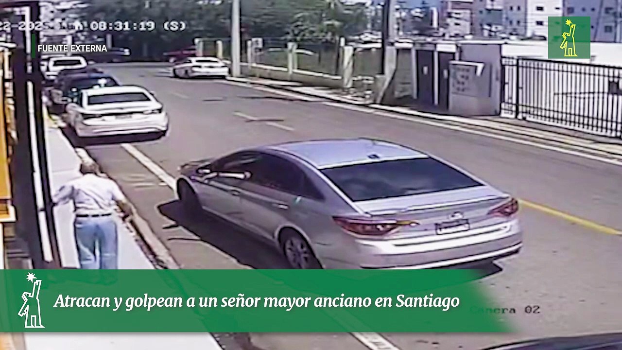 Atracan y golpean a un señor mayor en Santiago
