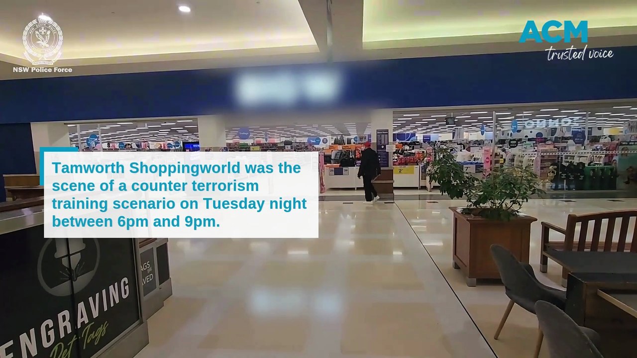 Tamworth counter-terrorism training exercise