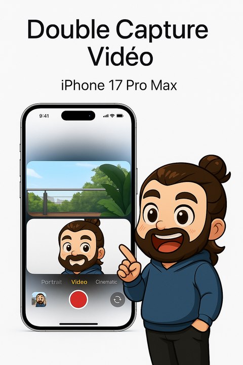 Nouvelle fonction iPhone 17 Pro Max : Double Capture !