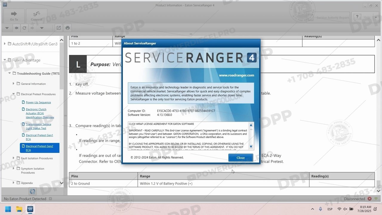 EXPLORING EATON SERVICE RANGER 4.13 ON DIESEL POWER PRO