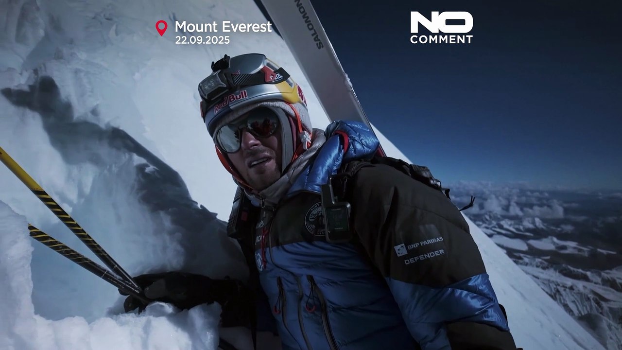 Polish climber completes historic ski descent of Mount Everest after summit