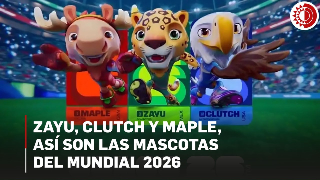FIFA revela imagen de Zayu, Clutch y Maple, mascotas del Mundial 2026