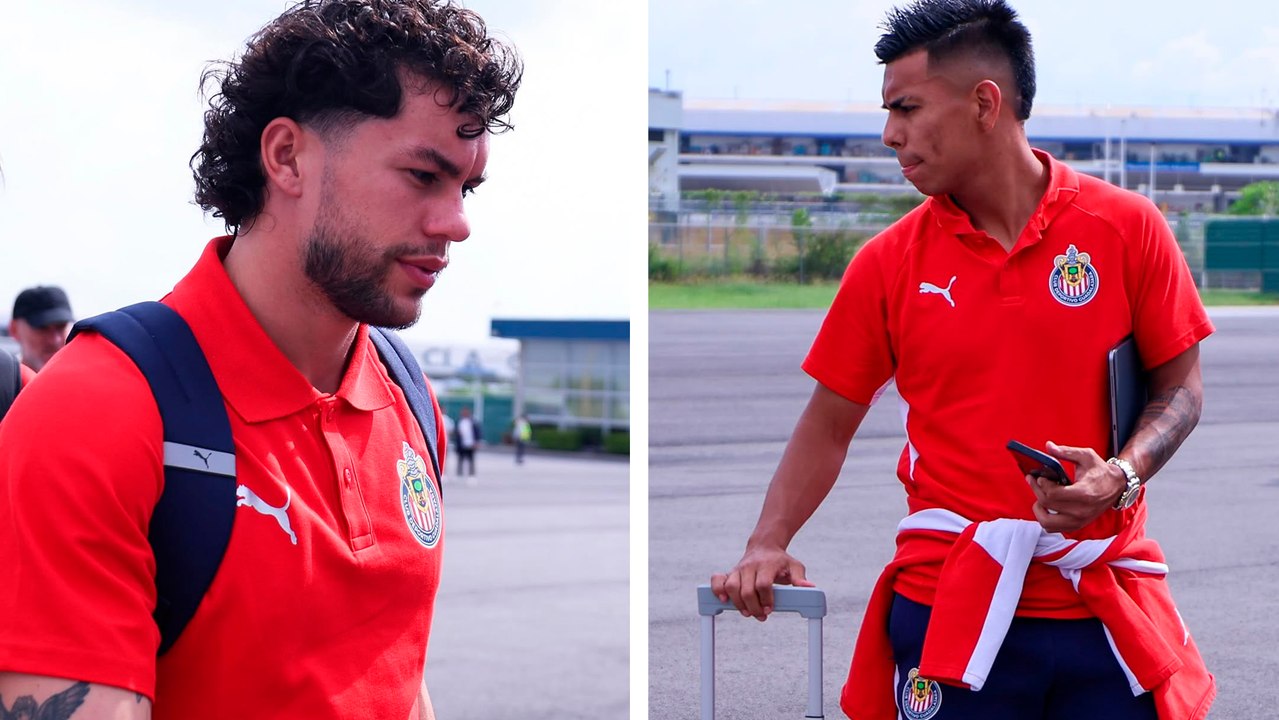 Chivas rumbo al Estadio Cuauhtémoc para su partido contra Puebla