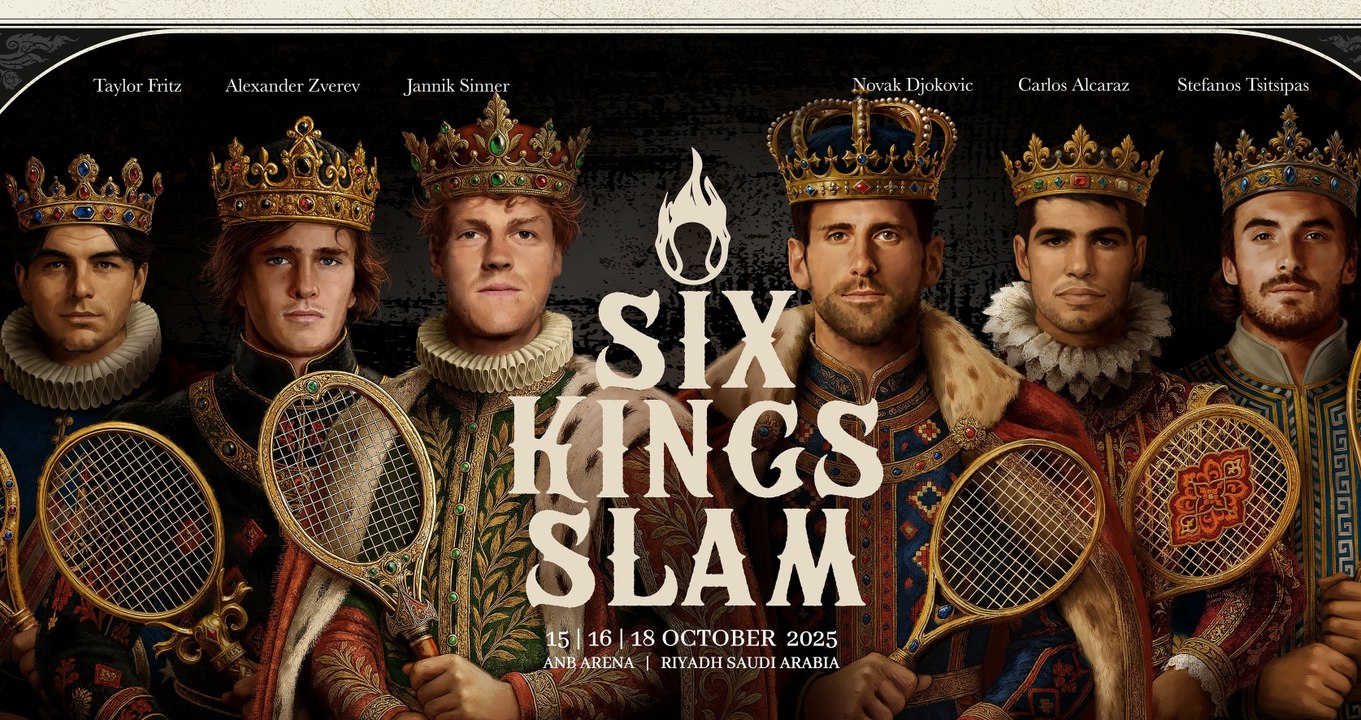 Exhibition 2025 - Novak Djokovic, Carlos Alcaraz, Jannik Sinner... Le démesuré Six Kings Slam revient les 14, 16 et 18 octobre à Riyad, en Arabie Saoudite