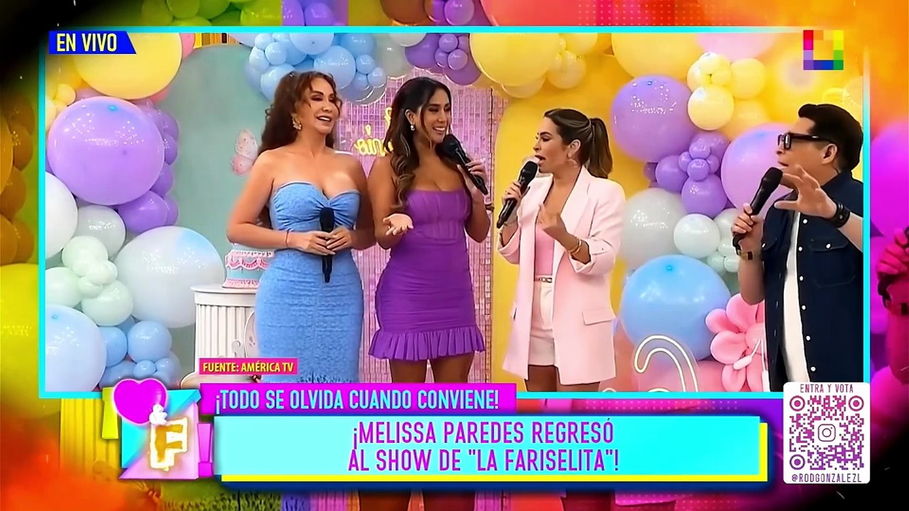 MELISSA PAREDES REGRESÓ AL SHOW DE “LA FARISELITA” | Willax