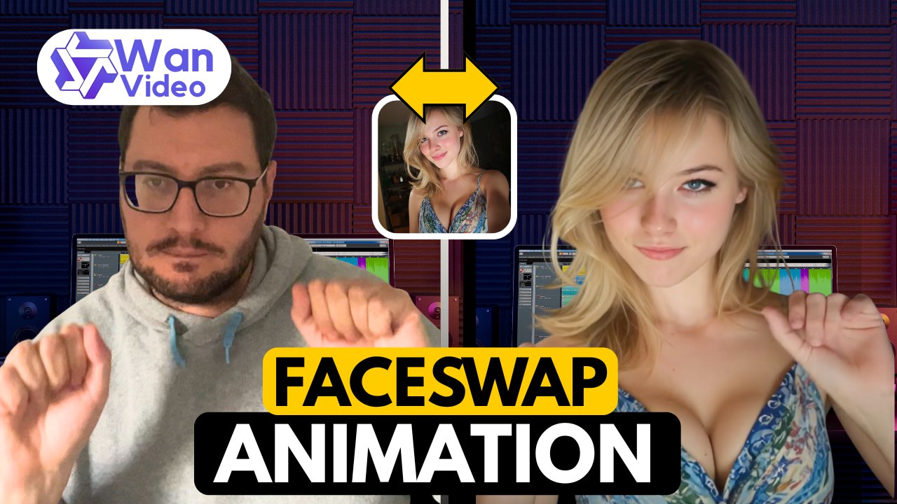 Wan IA, créer une vidéo animation faceswap